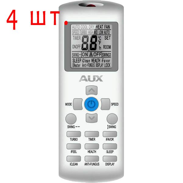 Мульти сплит-система на 4 комнаты AUX AM4-H36/4DR1/AMWM-H074R1*4шт — изображение 2