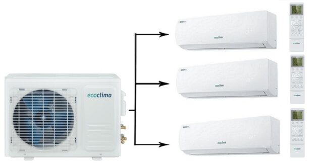 Мульти-сплит система на 3 комнаты Ecoclima CMWM-H09/4R2 [W]*3/СM3-H22/4DR2 — изображение 4