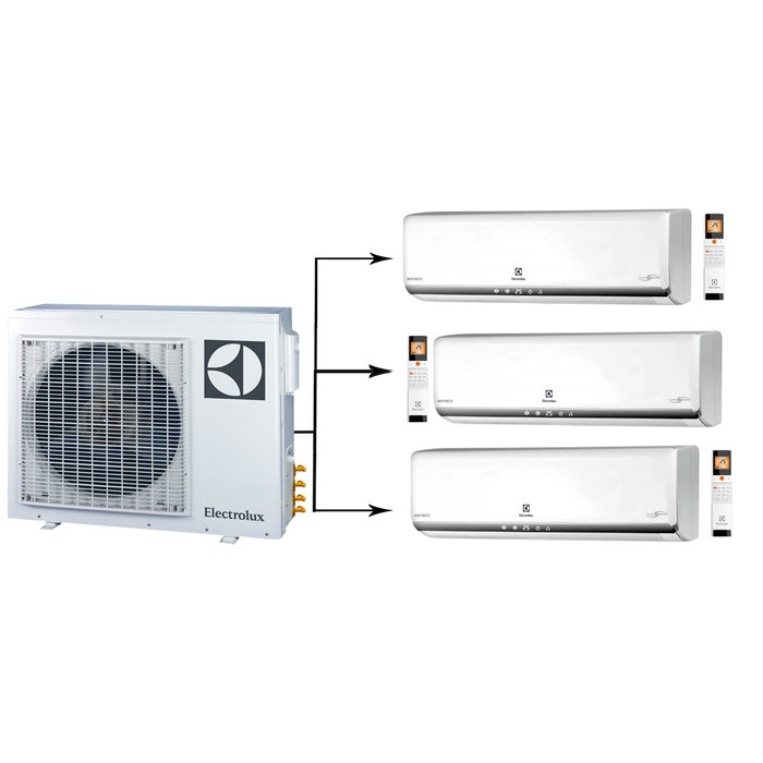 Мульти сплит система на 3 комнаты Electrolux EACO/I-24 FMI-3/N3_ERP/EACS/I-07HM FMI/N3_ERP*3 — изображение 4