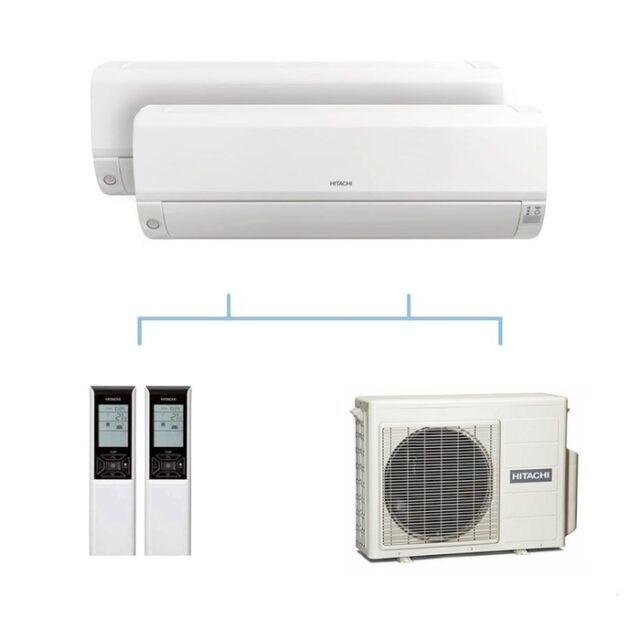 Мульти сплит-система на 2 комнаты Hitachi RAM-33NP2E/ RAK-15QPE*2 — изображение 4