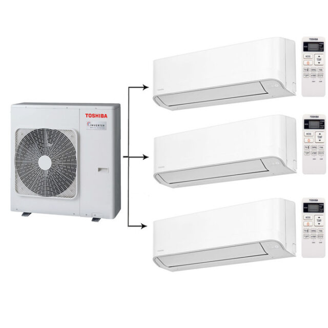 Мульти сплит-система на 3 комнаты Toshiba RAS- 3M26U2AVG-E/RAS-B07J2KVG-E*3шт — изображение 5