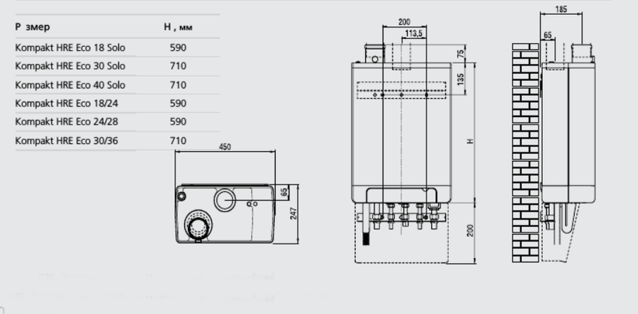 Настенный газовый котел ACV Kompakt HRE eco 18 Solo — изображение 5