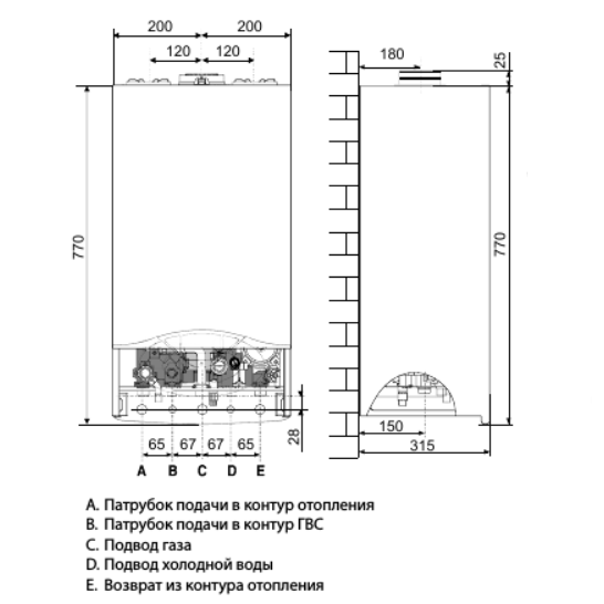 Настенный газовый котел Ariston CLAS X SYSTEM 32 FF NG (RU) — изображение 5