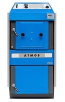 Твердотопливный котел Атмос АC25S с инсталляцией для горелки А25