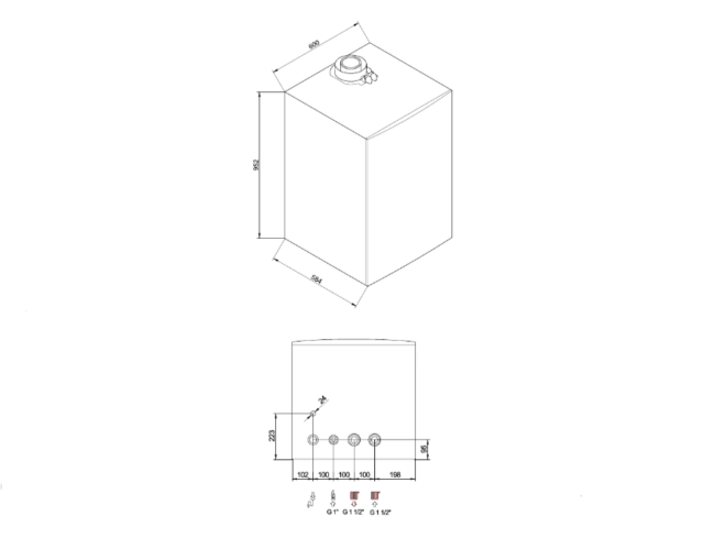 Настенный газовый котел > 100 кВт Baxi LUNA DUO-TEC MP+ 1.150 — изображение 4