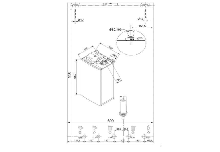 Настенный газовый котел Baxi NUVOLA DUO-TEC+ 16 GA — изображение 5