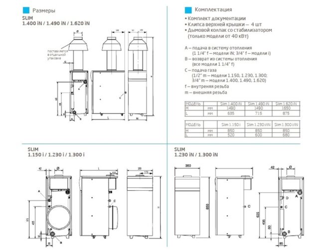 Напольный газовый котел 60 кВт Baxi SLIM 1.620iN 9E — изображение 3