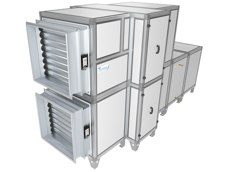Приточно-вытяжная вентиляционная установка Breezart 12000C Aqua RR F