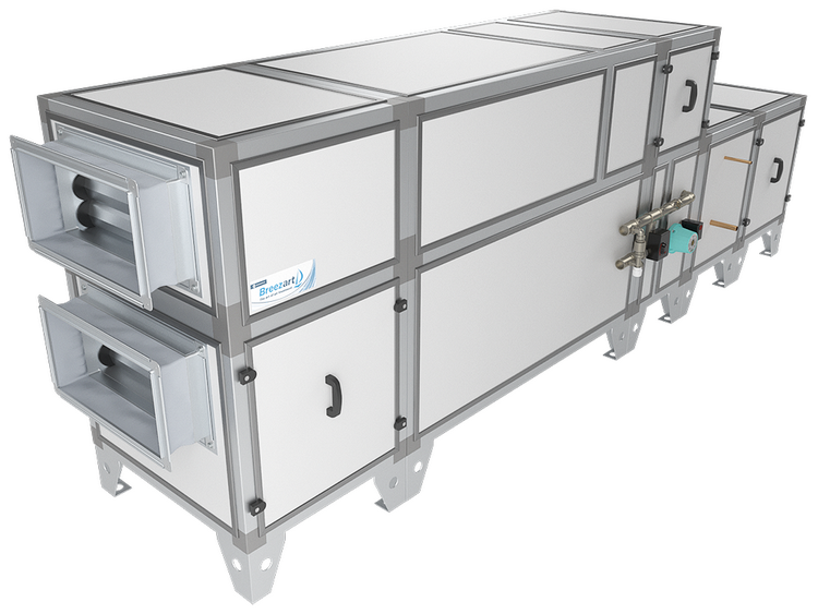 Приточно-вытяжная вентиляционная установка Breezart 6000C Aqua RP W PB