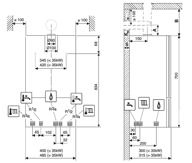 Настенный газовый котел Buderus Logamax U072-35K — изображение 3