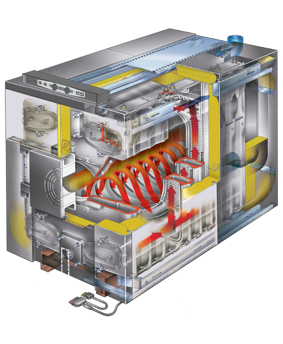 Комбинированный котел свыше 200 кВт De Dietrich GT 530-18 S3 (теплообменник в собранном виде) — изображение 2