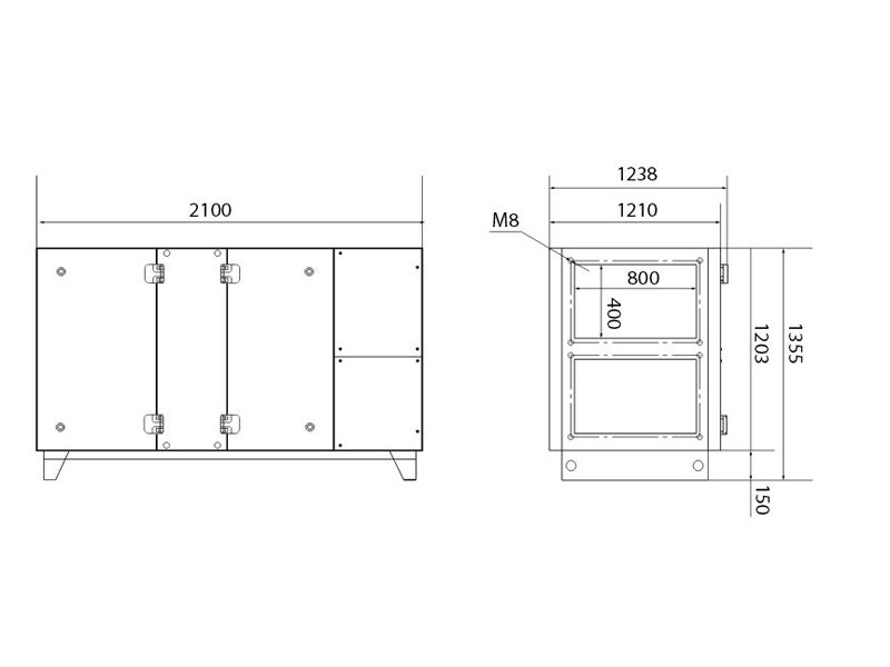 Приточно-вытяжная вентиляционная установка Dimmax Skyron RG 27E-7,5 — изображение 2
