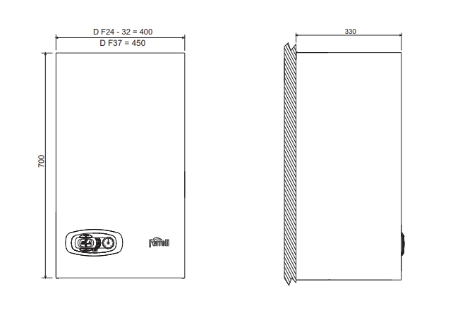 Настенный газовый котел 32 кВт Ferroli Divatech D F37 (0DAF8YYA) — изображение 5