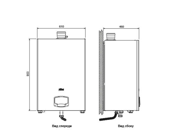 Настенный газовый котел 64 кВт Ferroli FORCE W 80 (0MDSCAWA) — изображение 4