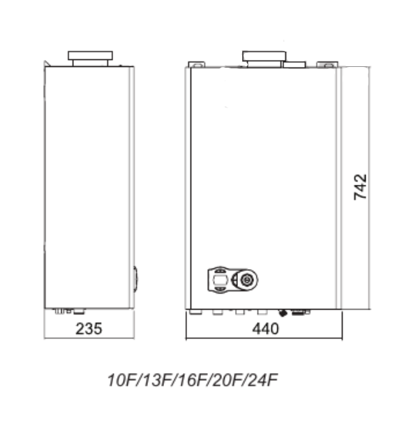 Настенный газовый котел Ferroli FORTUNA F 13 (GCKG2KYA) — изображение 6