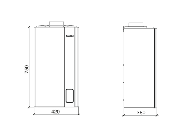 Настенный газовый котел 28 кВт Fondital FORMENTERA RTN 28 — изображение 4