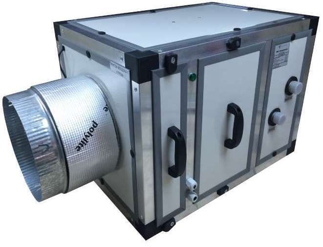 Приточная вентиляционная установка КЛИМАТРОНИК КТ-УЮТ 1000 В (с водяным калорифером и наборкой для смесительного узла) — изображение 3