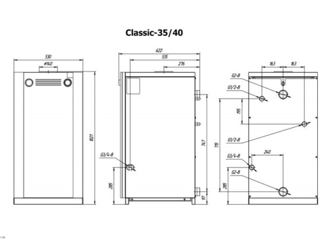 Напольный газовый котел Лемакс Classic-40 (147657) — изображение 3