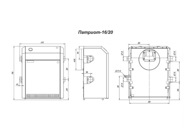 Напольный газовый котел Лемакс Патриот 16 с дымоходом (105850) — изображение 8