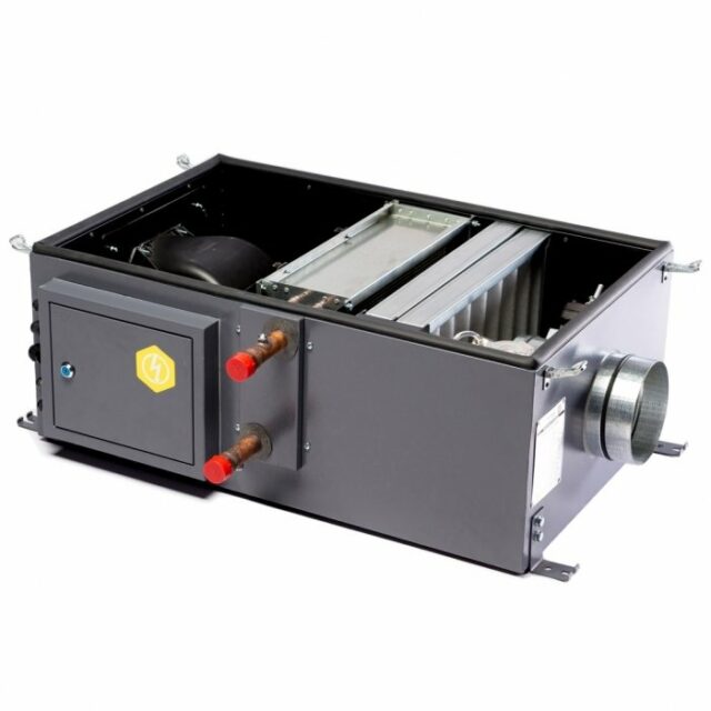Компактная приточная установка с водяным калорифером Minibox W-1050-1/24kW/G4 Zentec — изображение 2