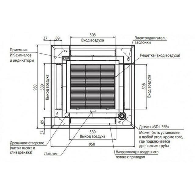 Панель с датчиком Mitsubishi Electric PLP-6EAER — изображение 5