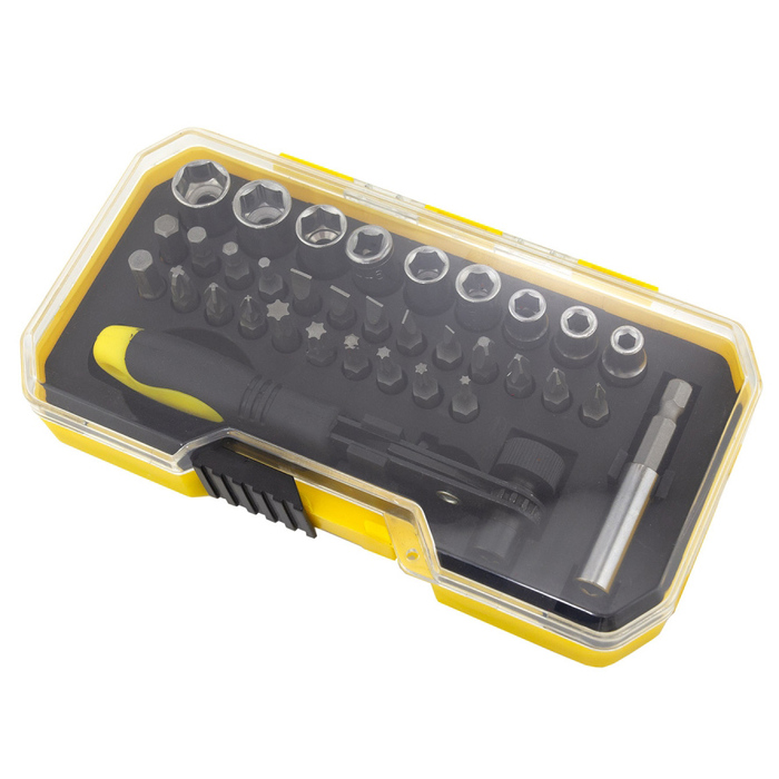 Набор инструментов Sinbo с рукояткой, битами и торцевыми головками, 34 шт.