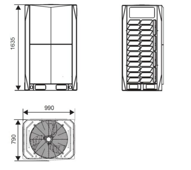 Наружный блок VRF системы Systemair SYSVRF2 M 252 AIR EVO HR R — изображение 2