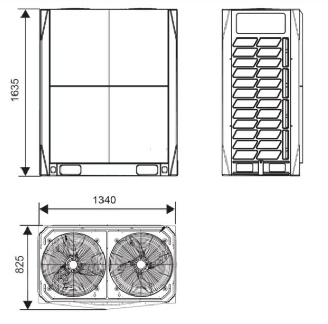 Наружный блок VRF системы Systemair SYSVRF2 M 500 AIR EVO HR R — изображение 2