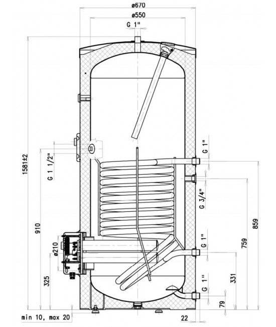 Бойлеры косвенного нагрева Drazice OKC 300 NTRR/BP — изображение 2