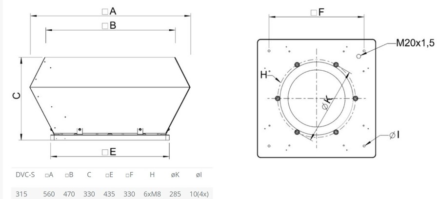 Крышный вентилятор Systemair DVC 315E-S EC — изображение 3