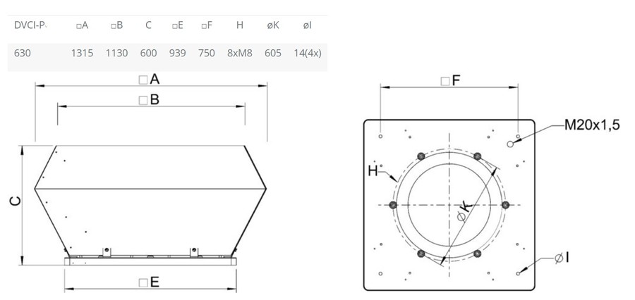 Крышный вентилятор Systemair DVCI 630D-S EC — изображение 2