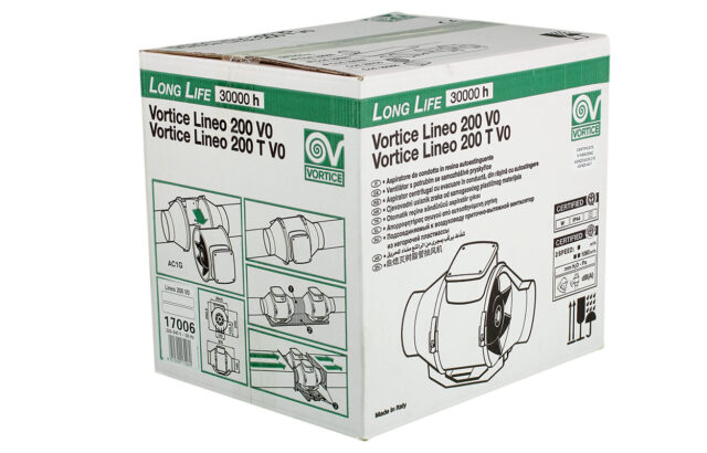 Канальный круглый вентилятор Vortice LINEO 200 V0 — изображение 15
