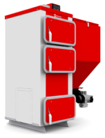 Твердотопливный котел Heiztechnik Q Eko Lux 45 кВт | Бункер 400 л Поворотная горелка OBR