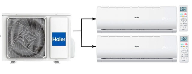 Мульти сплит система на 2 комнаты Haier 2U40S2SM1FA/AS07TS6HRA-M/AS12TS6HRA-M — изображение 4