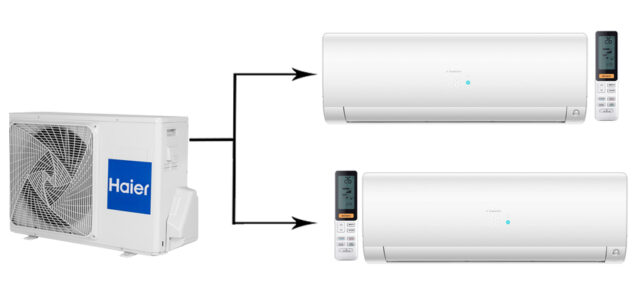 Мульти сплит система на 2 комнаты Haier 2U40S2SM1FA/AS25S2SF1FA-W*2шт — изображение 4