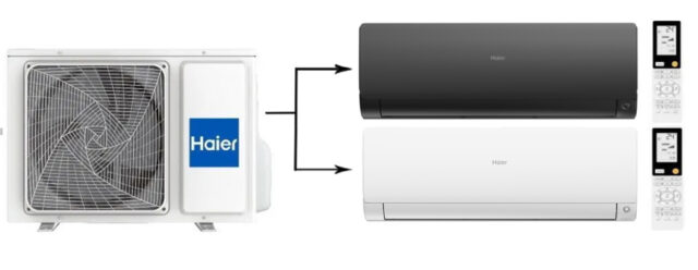 Мульти сплит система на 2 комнаты Haier 2U40S2SM1FA/AS25S2SF2FA-W/AS25S2SF2FA-B — изображение 4