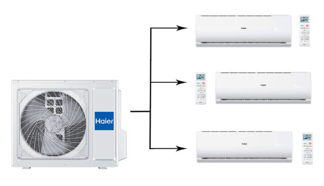 Мульти сплит система на 3 комнаты Haier 3U70S2SR5FA/AS07TS6HRA-M*3шт — изображение 4