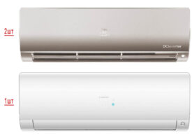 Мульти сплит система на 3 комнаты Haier 3U70S2SR5FA/AS25S2SF2FA-W/AS25S2SF2FA-G*2шт