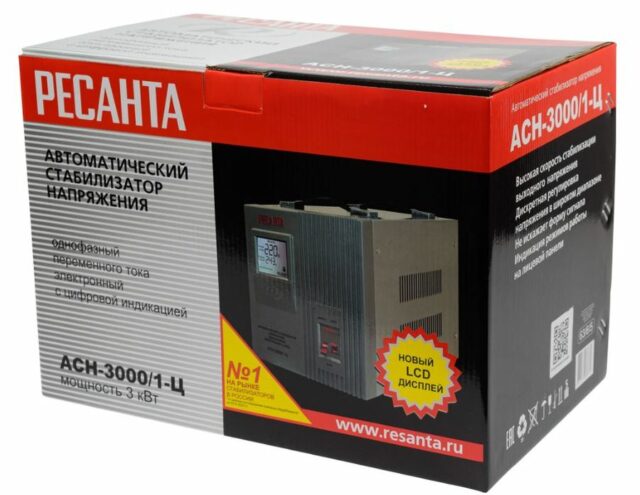 Стабилизатор напряжения Ресанта АСН-3 000/1-Ц — изображение 9