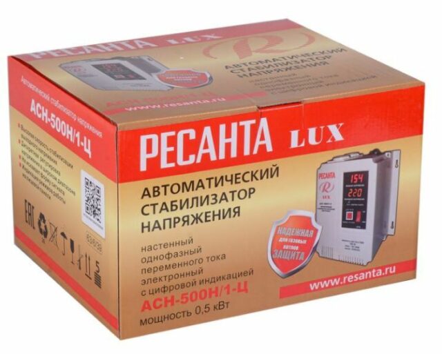 Стабилизатор напряжения Ресанта АСН-500Н/1-Ц — изображение 6