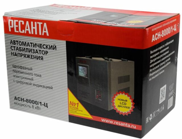 Стабилизатор напряжения Ресанта АСН-8 000/1-Ц — изображение 9