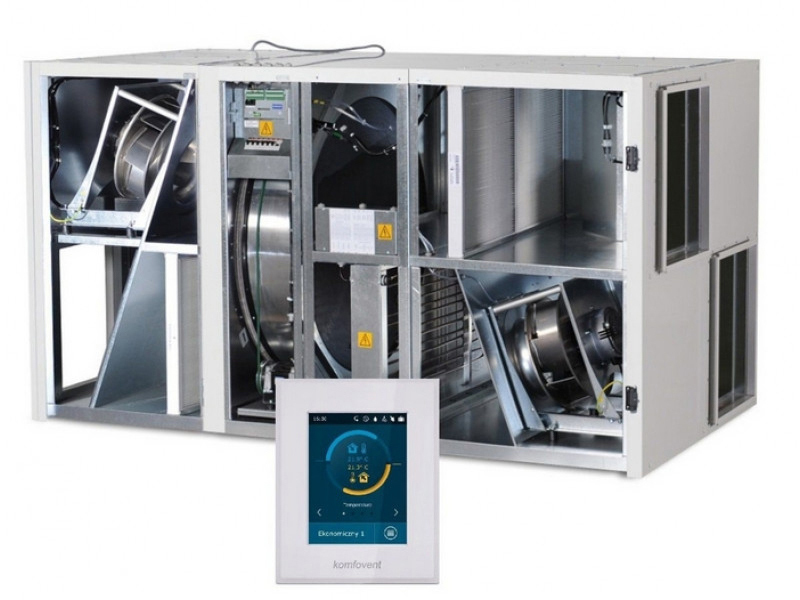 Приточно-вытяжная вентиляционная установка Komfovent ОТД-R-4000-U-HW M5/M5 (L/A) — изображение 3