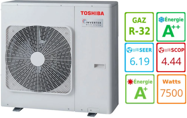 Внешний блок мульти сплит-системы на 3 комнаты Toshiba RAS-3M26G3AVG-E — изображение 3
