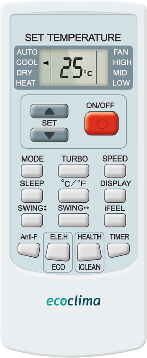 Кондиционер Ecoclima Frost Line On-Off ECW-AX07/FB-4R1 / EC-AX07/F-4R1 — изображение 3