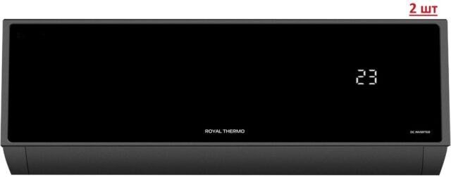 Внешний блок мульти сплит-системы на 2 комнаты Royal Thermo RTFMO-14H2N8/RTFMI-07HN8/black*2 — изображение 3