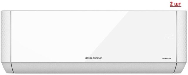 Внешний блок мульти сплит-системы на 2 комнаты Royal Thermo RTFMO-14H2N8/RTFMI-07HN8/white*2 — изображение 3