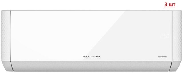 Внешний блок мульти сплит-системы на 3 комнаты Royal Thermo RTFMO-27H3N8/RTFMI-09HN8/white*3 — изображение 3