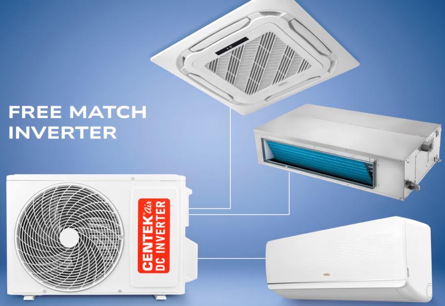 Внешний блок мульти сплит-системы на 2 комнаты Centek Free Match CT-66AM2-H18/4DR3C — изображение 4