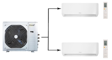 Мульти сплит система Eurohoff SMART MULTI EMMULT-18/2/EMMULT-09*2 (2024)