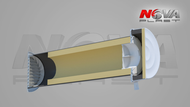 Проветриватель NOVAplast КИВ-125-500 с оголовком NovaProf — изображение 3